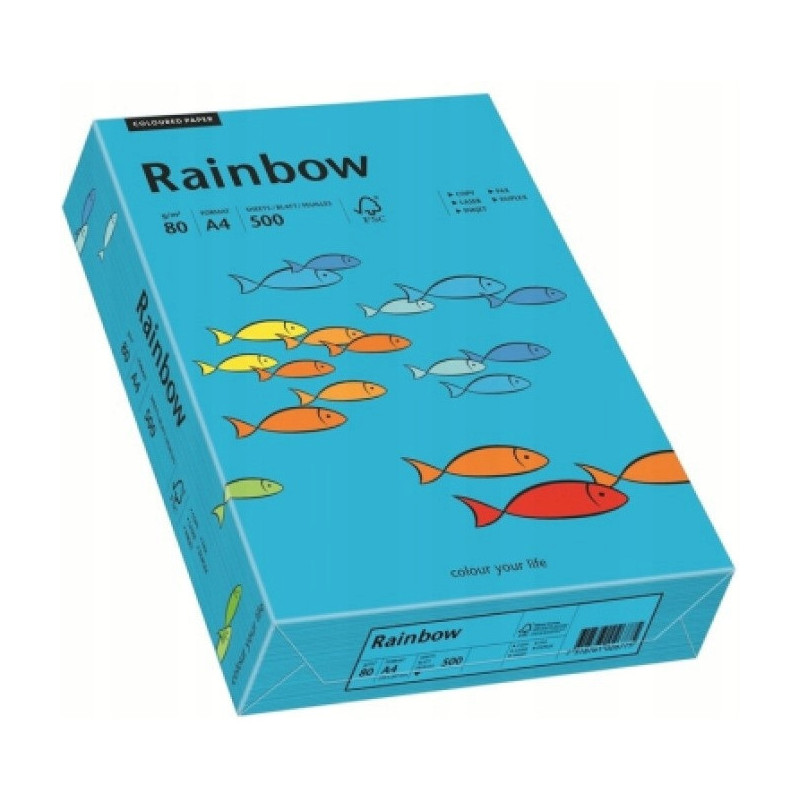Papier ksero A4 80g RAINBOW R87 niebieski 88042739
