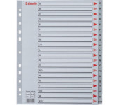 Przekładki MAXI A-Z PP szare 100129 ESSELTE