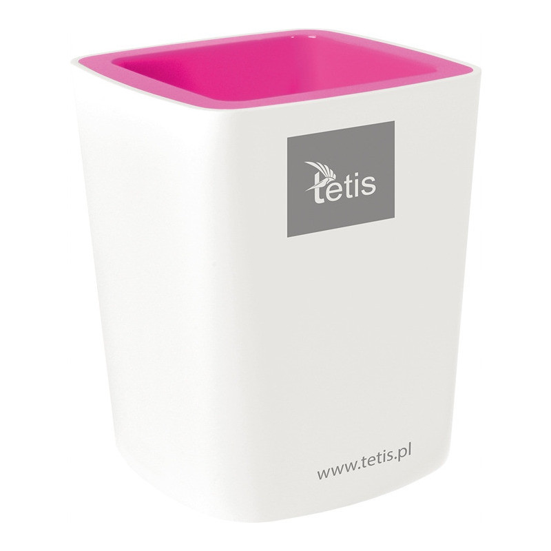 Przybornik na długopisy różowy BV405-R TETIS