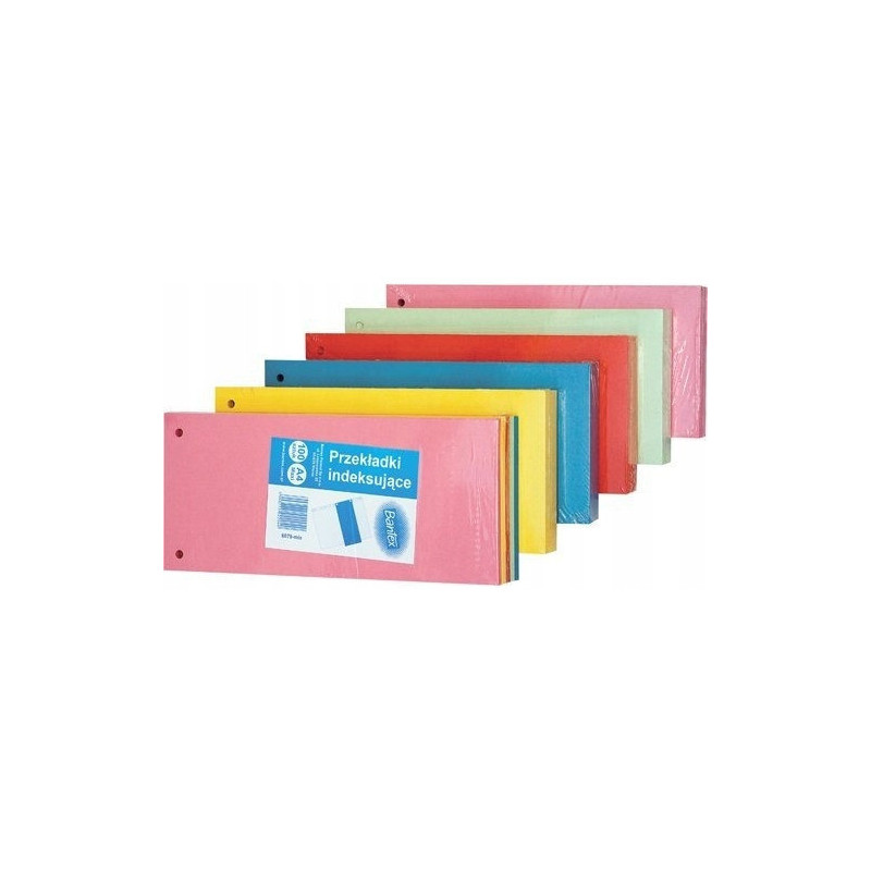 Przekładki do segregatora kartonowe 1/3 A4 zestaw 5 kolorów x 20 sztuk 100553887 ELBA Przekładki do segregatora kartonowe 1/3 A4 zestaw 5 kolorów x 20 sztuk 100553887 ELBA