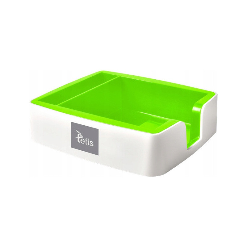 Przybornik na karteczki i wizytówki zielony BV400-Z TETIS