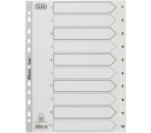 Przekładki numeryczne do segregatora A4 1-10 białe PP 100204765 OXFORD