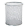 Kubek na długopisy NATUNA siatka srebrny okrągły 100x90mm (wys.xśr.)