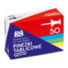 Pinezki tablicowe op-50szt. kolorowe GRAND 110-1657