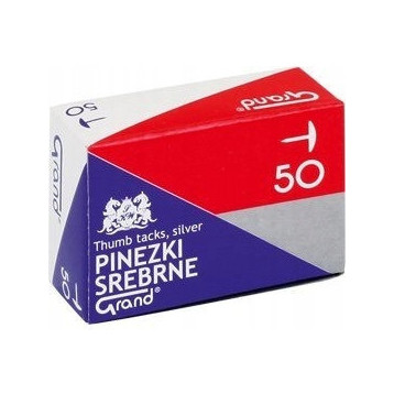 Pinezki srebrne S50 (10paczek) GRAND 110-1378