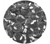 Cekiny błyszczące 6mm szare B210 BREWIS