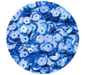Cekiny hologramowe 6mm niebieskie 10g. H90 BREWIS