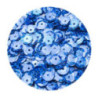 Cekiny hologramowe 6mm niebieskie 10g. H90 BREWIS