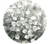 Cekiny matowe 6mm srebrne 10g. M20 BREWIS