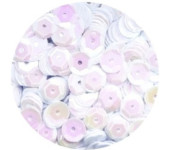 Cekiny tęczowe 6mm białe 10g. T70 BREWIS