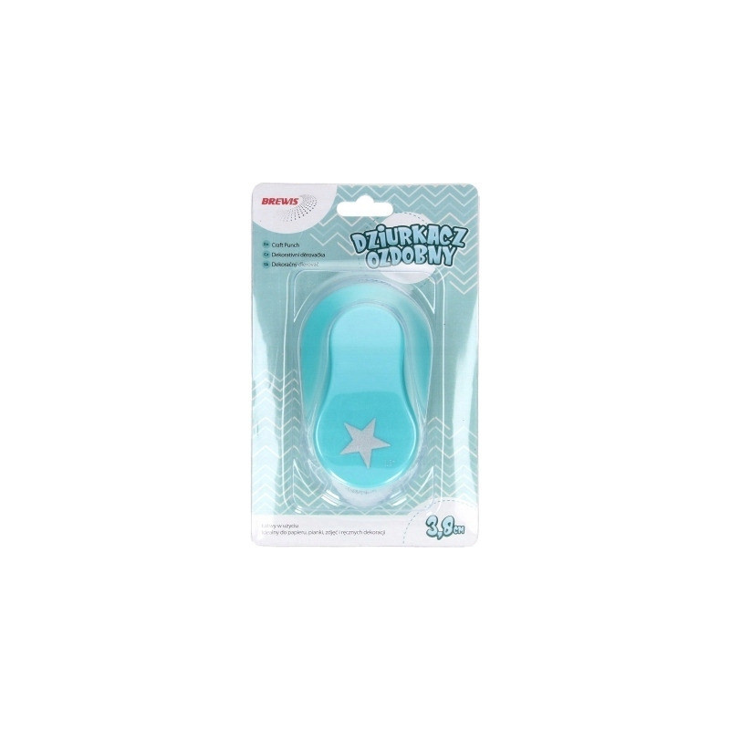 Dziurkacz ozdobny 3,8 cm GWIAZDKA D38-30 BREWIS