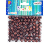 Koraliki drewniane brązowe 12mm (80szt.) PJ-0651 ALIGA