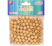 Koraliki drewniane naturalne 12mm (80szt.) PJ-0668 ALIGA