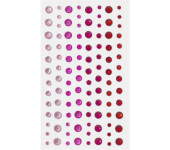 Kryształki samoprzylepne 3-6mm czerwone (104) 251110
