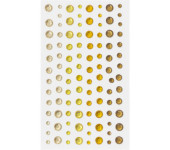 Kryształki samoprzylepne 3-6mm żółte (104) 251111 Galeria Papieru