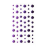 Kropki samop.emaliowane 4-7mm fioletowe 54szt 251118 Galeria Papieru