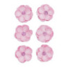 Kwiaty samoprzylepne papierowe CLEMATIS różowe (6sztuk) 252012 Galeria Papieru