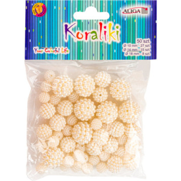 Koraliki plastikowe mix rozm. (50) PJ-0620 ALIGA Koraliki plastikowe mix rozm. (50) PJ-0620 ALIGA