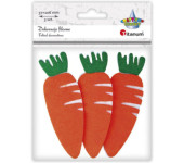 Filcowe MARCHEWKI 3D 3szt. 472947 TITANUM