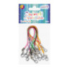 Zawieszki z karabińczykiem mix kolorów 7cm (12 sztuk) PH-8305 ALIGA