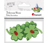 Filcowe KONICZYNKI z drewnianą biedronką 4szt. 399123 TITANUM