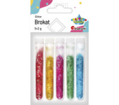 Brokat w fiolkach nitki tęczowy 5 kolorów x2g 260091 TITANUM