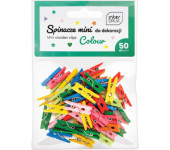Kolorowe spinacze do dekoracji MINI 50szt. INTERDRUK