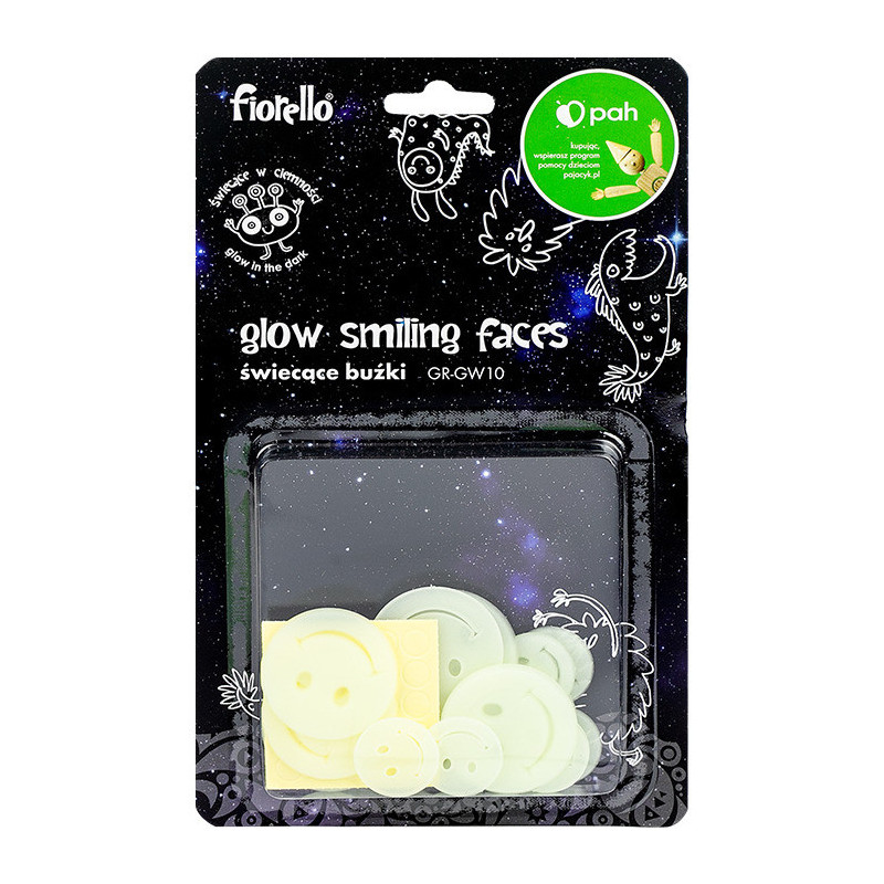 Ozdoby fluorescencyjne BUŹKI miks 25szt. GR-GW10 170-2806 FIORELLO