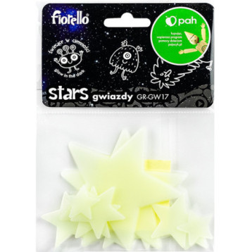 Ozdoby fluorescencyjne GWIAZDKI miks 12szt. GR-GW17 170-2813 FIORELLO