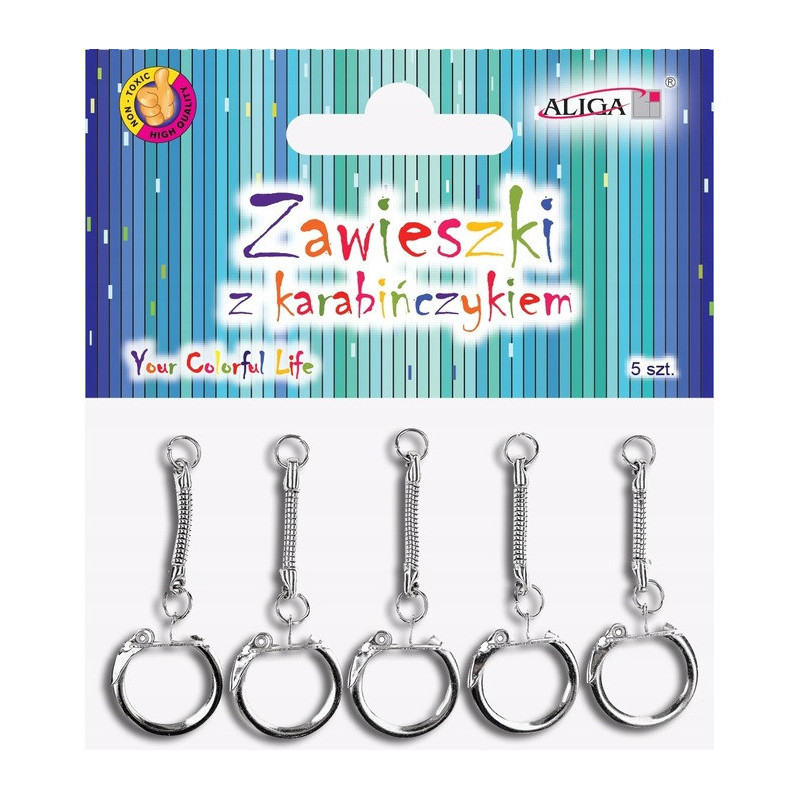Zawieszki z karabińczykiem (5 sztuk) PH-5631 ALIGA