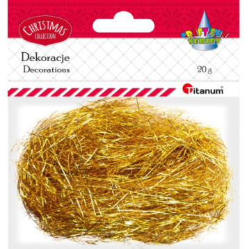 Włosy anielskie 20g złote 389727 TITANUM Włosy anielskie 20g złote 389727 TITANUM