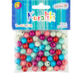Koraliki plastikowe 10mm, mix kol. op.60 szt. PJ-0644 ALIGA