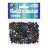 Koraliki czarne plastikowe z literkami 7x4mm PJA-0323 ALIGA