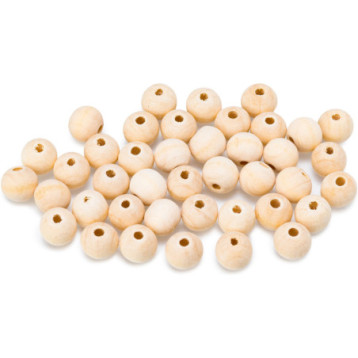 Koraliki drewniane naturalne 10mm, 42 szt. KDN 3 BREWIS Koraliki drewniane naturalne 10mm, 42 szt. KDN 3 BREWIS
