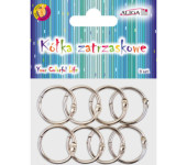 Kółka zatrzaskowe metalowe 2,5cm, 8szt. PH-8848 ALIGA