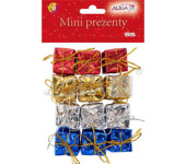 Mini prezenty ozdobne 2,5cm 12szt. GIF-9319 ALIGA
