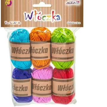 Włóczka mix kol. 38m 6szt. WL-9410 ALIGA Włóczka mix kol. 38m 6szt. WL-9410 ALIGA