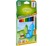 Kredki trójkątne grube 12kol.CRICCO CR325k