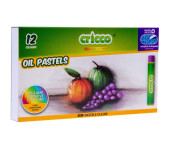 Kredki CRICCO pastele olejowe 12kolorów CR481K12/A/B