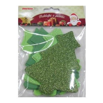 Choinki z pianki 8szt. 16,5 cm PVX06 BREWIS