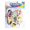 Naklejki z pianki HALLOWEEN pająki, eliksiry, nietoperze,trumny (32 szt.) PVH5 BREWIS