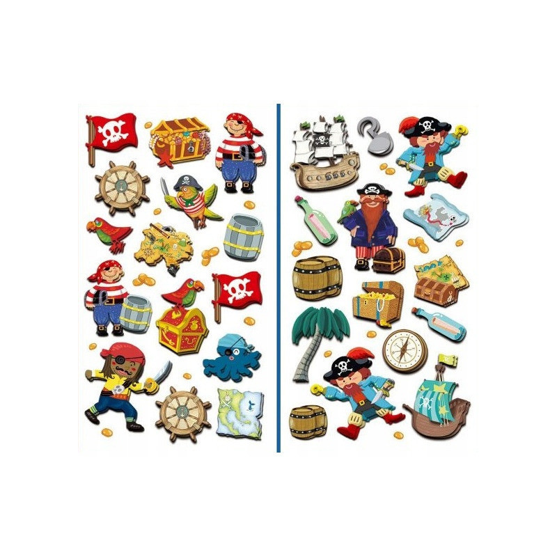 Naklejki 3D PIRACI mix CLA14 BREWIS