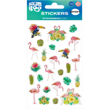 Naklejki 100x200mm FLAMINGI 537783 STICKERBOO Naklejki 100x200mm FLAMINGI 537783 STICKERBOO