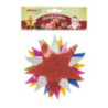 Gwiazdki z pianki z brokatem 6szt. 13cm mix kol. PVX20 BREWIS