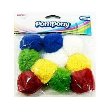 Pompony super puszyste 10 sztuk POM06 BREWIS