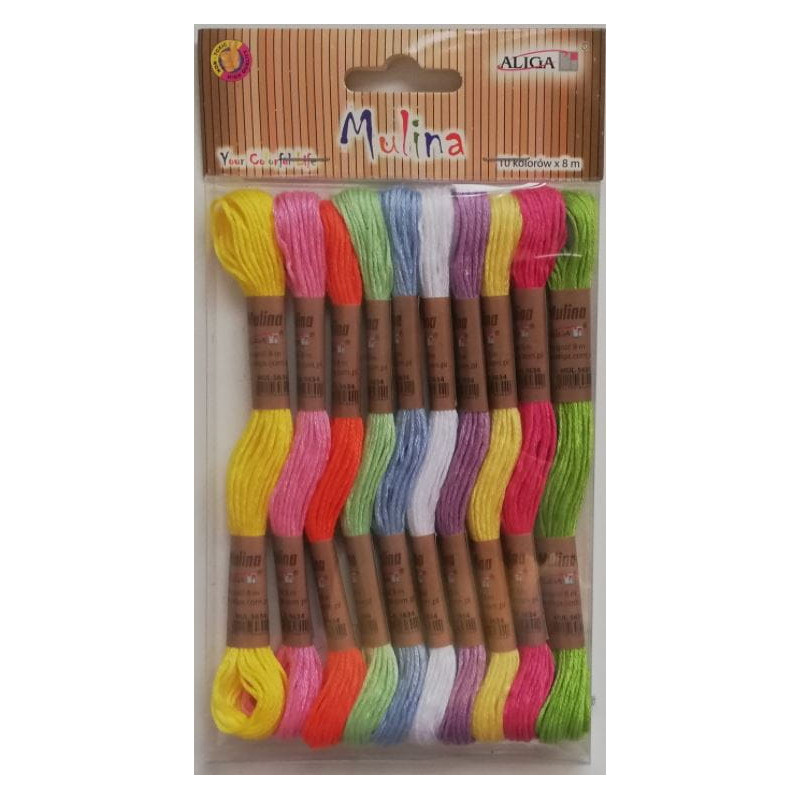 Mulina mix 10 kol. dł.8 m na blistrze MUL-3129 ALIGA