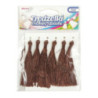 Frędzelki (chwosty ozdobne) FR1 (6 sztuk) 8 cm brązowe BREWIS