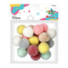 Pompony pastelowe mix 18 szt. 412939 TITANUM