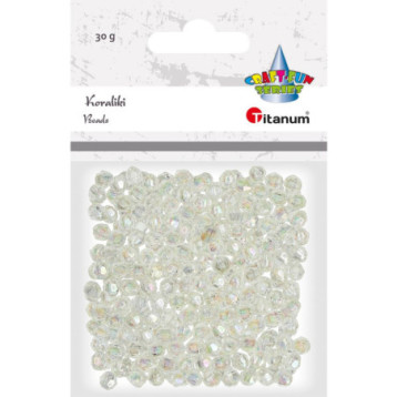 Koraliki białe 6mm 30g. 390752 Koraliki białe 6mm 30g. 390752