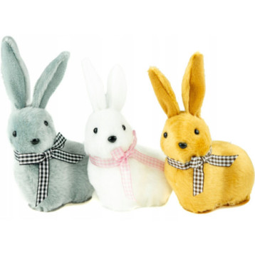 Króliczki Wielkanocne mix kol. wys.13 cm (3 szt.) WKZ-8092 ALIGA